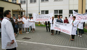 Pikieta w ZZOz Wadowice