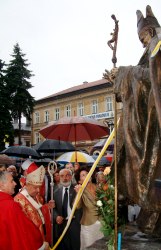 Uroczyste odsłonięcie pomnika Jana Pawła II